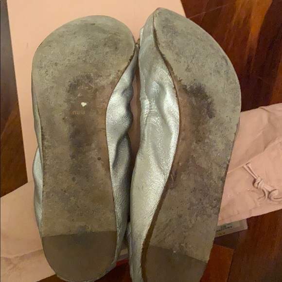 Miu miu silver shoes women’s 7 Swarovski crystal - Picture 5 of 6